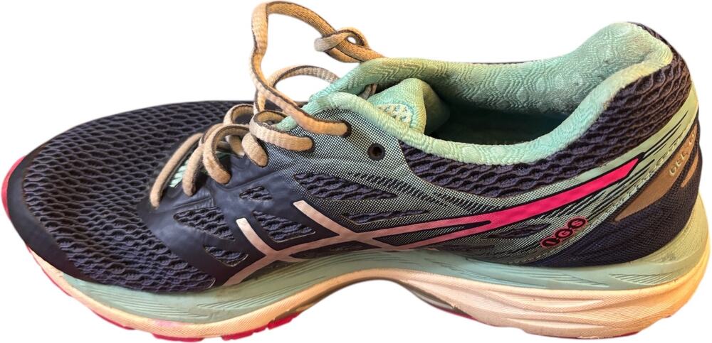 Asics Gel Cumulus 18 Women's Indigo Blue Silver Pink Running Shoes T6C8N Size 7